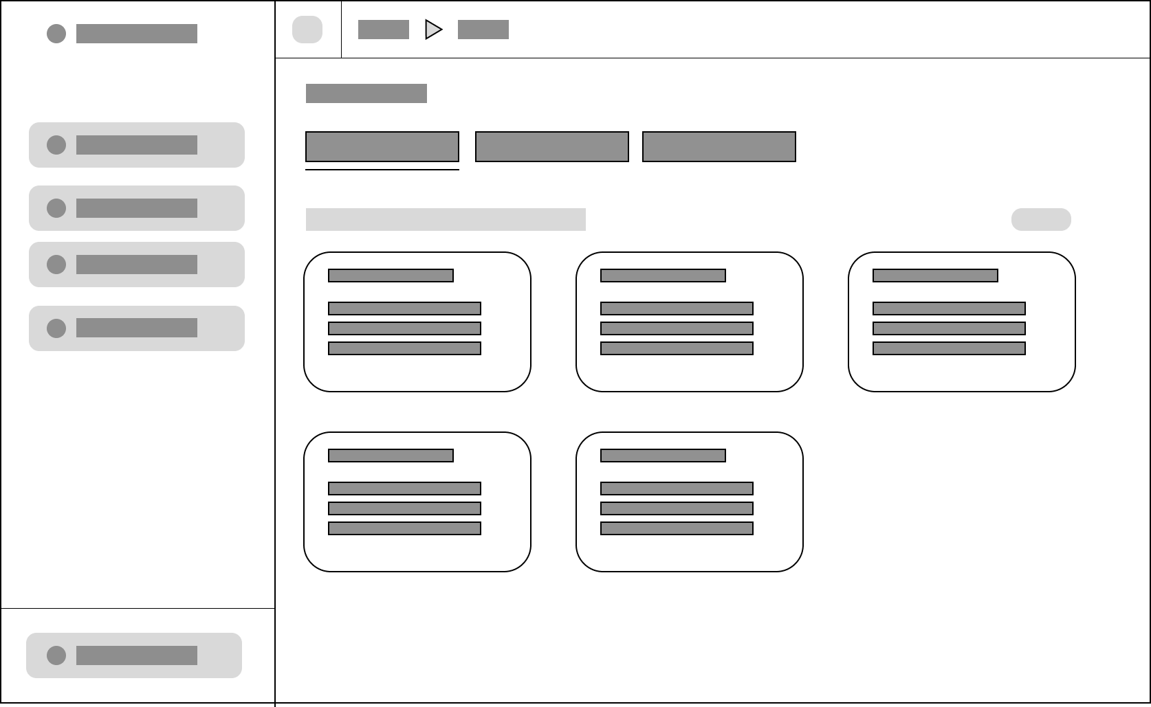 Wireframe vue générale bibliothèque